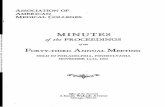 AAMC minutes of the proceedings of the forty-third annual ...€¦ · The 6rst paper read was entitled "Teaching of Physical Therapy," by Irving S. Cutter and John S. Coulter, Northwestern