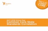 2017–2018 School Year Common Core State …...CCSS Correlation Created ovember 2017 Percent Correlation to Common Core State Standards Grade 3 Standards not addressed: 3.MD.B.4 Generate
