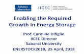 180425 Energy Storage - Sabancı Üniversitesi...•Consequently energy storage tends to be underpriced. •Grid operators may be in the best position to maximize the system wide of