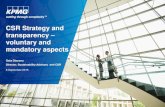 CSR Strategy and transparency voluntary and mandatory aspects · capacity for charity/philanthropic activities; Managing their stakeholder relationships (especially ... global survey