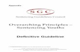 Overarching Principles – Sentencing Youths · Youth Justice and The Youth Court. Contents. Foreword General approach. 1. Statutory provisions . 2. Sentencing principles (i) Approach