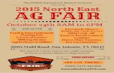 JOIN US FOR A 201G5 N F or Presents the: Fastest Torch Contest … · 2015-10-12 · The NEISD Agriscience Magnet Program Presents the: October 24th 8AM to 6PM Horse Shoe Tourney
