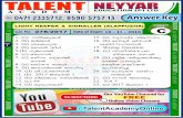 Talent Academy PSC Coaching Centre · shafeek.s.j vishnu sajeev.v 40 mahesh. b 48 - 41 sangeethaat 49 41 46 nisha k nishin.v varghese mahesh.r 49 49 jincy. k.j pa mariyam iyanka.s