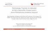 Technology Transfer to Industry at PSI's SwissFEL Project ... · TT at PSI – AAT, U. Klein et al. IPAC 2016 Busan, Korea 1 Technology Transfer to Industry at PSI's SwissFEL Project