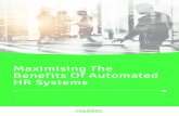 Maximising The Benefits Of Automated HR Systems€¦ · It’s not only a helpful resource to guide your decision making about purchasing and implementing an automated HR system,