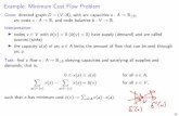 Example: Minimum Cost Flow Problemgairing/COMP557/board/20180927.pdf · Example: Minimum Cost Flow Problem Given: directed graph D =(V,A),witharccapacities u : A ! R0, arc costs c