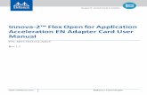 Innova-2™ Flex Open for Application Acceleration EN ...€¦ · Figure 1: Innova-2 Flex Open for Application Acceleration Adapter Card Block Diagram Adapter IC Part Number ConnectX-5
