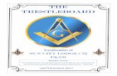 The Trestleboard - Sun City Lodge #72suncitymasoniclodgeno72.com/wp-content/themes/masons360/... · 2017-09-15 · SUN CITY # 72 LODGE Your Lodge at a Glance Worshipful Master Craig