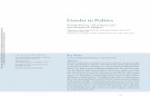 Gender in Politics · politics; women having the right to vote and stand for ofﬁce INTRODUCTION Scholars have documented women’s under-representation in politics since the middle