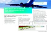 Product Realization for Aerospace and Defense...Product Realization for aerospace and defense enabling them to assess design alterna-tives, but also to accurately plan on-time project