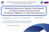 International Conference on Spent Fuel Management 15 19 ...€¦ · Yu.S. Fedorov1, O.V. Kryukov 2, A.V. Khaperskaya 1 –Khlopin Radium Institute, St-Petersburg, Russia 2–State