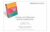 Create and Maintain Brand Leadershippds5.egloos.com/pds/200703/11/53/asian brand strategy - martin roll… · Branding Design and innovation Low cost/ High perceived value Value as