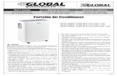 Portable Air Conditioner - Global Industrial...Portable Air Conditioner User's Manual 2 DANGER ELECTRICAL SHOCK HAZARD To reduce the risk of fire, electric shock, injury, or possible