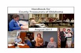 2009 County Treasurers Handbookagecon.okstate.edu/ctp/files/County Treasurer August 2017.pdfEdited by the County Treasurer’s Editorial Committee, County Training Program personnel