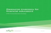 Resource inventory for financial educators · 2015-05-11 · Consumers’ Mortgage Shopping Experience Report using data from the National Survey of Mortgage Borrowers to examine