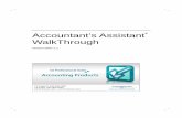 Accountant's Assistant WalkThrough - Thomson …...ACH processing, or credit card merchant services. The optional CBS Accounts Payable module schedules payments, tracks cash requirements