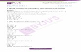 Practice set 5.1 Page no: 86 · Maharashtra Board Solutions For Class 9 Maths Part 1 Chapter 5 – Linear Equations in Two Variables Practice set 5.1 Page no: 86 1. By using variables