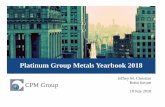 Platinum Group Metals Yearbook 2018cpmgroup.com/files/Presentations/2018/CPM PGM Yearbook...1976 1980 1984 1988 1992 1996 2000 2004 2008 2012 2016 Rhodium Surplus/Deficit Annual, Projected