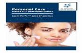 Personal Care · Personal Care About us Personal Care At a glance ... At a glance ... Sasol Wax is the leading specialist in innovative wax technology. Sasol Performance Chemicals
