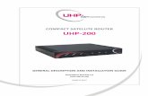 COMPACT SATELLITE ROUTER UHP-200€¦ · compact satellite router uhp-200 general description and installation guide document release 3.4 [uhp.200.34.en] march 2017