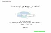 Accessing your digital resources · NOTE: Depending which year level / class you are in, you may have less or more products on your bookshelf. How to access your online resources: