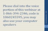 Please dial into the voice portion of this webinar at 1 …omh.ny.gov/omhweb/mhbc/mhbc_pres.pdfPlease dial into the voice portion of this webinar at 1-866-394-2346, code is 1860245595,