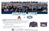 GONZAGA NIGHT - MLB.com€¦ · benefit Gonzaga University student scholarships. DEADLINE TO PURCHASE: SATURDAY, JUNE 1 – 12:00 PM To buy tickets or ... Spokane takes over Seattle