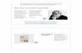 7) Industrial Design & Human Factors - Lecture 7 · 2017-01-10 · dieter rams ten principles for good design 1. good design is innovative 2. good design makes a product useful 3.
