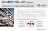 BS OHSAS 18001 : 2007€¦ · BS OHSAS 18001 particularly emphasizes the protection of health by means of prevention and long-term maintenance. Achieving this requires involving employees