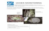 LIHEN MONITORING€¦ · Lichens of North America . 2001. rodo and Sharnoff Macrolichens of the Pacific Northwest. 2009, 2nd ed. Mcune Mosses, Lichens, and Ferns of Northwest North
