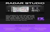 RADAR studio - brochure web - iZ Technology · “An impressive clarity of vision and a deep understanding of the needs of audio professionals.” Sound on Sound magazine “A stellar