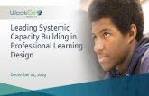 Leading Systemic Capacity Building in Professional ...lfp.learningforward.org/handouts/St. Louis2019/9575... · •Authentic student-centered learning environments •Increased student-student