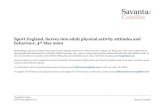 Sport England, Survey into adult physical activity …...All press releases or other publications must be checked with Savanta ComRes before use. Savanta ComRes requires 48-hours to