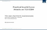 Practical Invalid Curve Attacks on TLS-ECDH · Practical Invalid Elliptic Curve Attacks on TLS-ECDH Tibor Jager, Jörg Schwenk, Juraj Somorovsky 2 Recent years revealed many attacks