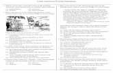 Latin American Practice Questions Practice Questions.pdf · 29The Aztec, Inca, and Maya civilizations all achieved great progress in developing (1)economic improvement through trade