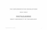 THE IMPLEMENTATION REGULATIONS 2014-2015 MASTER …...the Implementation Regulations for the Bachelor’s degree course in Civil Engineering at Delft University of Technology, as far