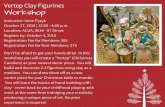 ACUA Alberta Council for the Ukrainian Arts Clay Figures... · Vertep Clay Figurines Workshop Instructor: Irene Pyzyk October 27, 2018 | 12:00 - 4:00 p.m. Location: ACUA, 9534 - 87