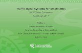 Traffic Signal Systems for Small Cities...ghantenna.ecvv.corn . Table 5 — Cost Estimate for Recommended Interconnected Traffic Slgnal System Type Traffic Signal Communications Intersection