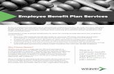 Employee Benefit Plan Services - Weaver Employee Benefit Plan Services Audits of employee benefit plans