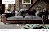 WILSON 4 SEATER SPLIT SOFA SHOWN IN SATCHEL NUTMEG LEATHER WITH ... - Alexander and James · 2020-02-03 · WILSON Designed for snuggling up in the cosiest of rooms. Beautiful Leather
