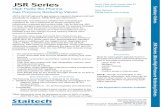 JSR Series - Staitech · JSR SeRieS HigH PuRity Bio-PHaRma gaS PReSSuRe Reducing ValVe Flow conFigurations/ gauge ports Dimensions, in. (mm) 3.31 (84,1) 1.3 (33,0) 4.6 (116,8)* sample