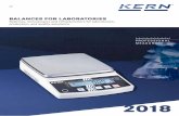 BALANCES FOR LABORATORIES - KERN & SOHN€¦ · balances for sample preparation, etc. They are fitted with all useful laboratory functions which will support the user in a helpful