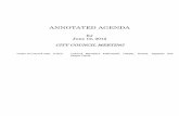ANNOTATED AGENDA · 2017-09-03 · FIELDS AND PREWETT PARK AQUATICS RENOVATION PROJECTS AND MEASURE WW GRANT FUNDING ADMINISTRATION Approved, 5/0 ... this item be postponed to allow