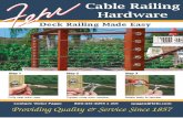 Fehr Bros. is leading supplier of aircraft cable, wire ... · Cable Railing System utilizing Hand Swage Fittings and 1/8" Cable Atlantis Rail's HandiSwage System is an easy to use