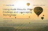 Using Audit Results: Prior Findings and Leveraging … 8...• Expanded international activities creating detection risk due to decentralization and award/execution complexity. •