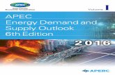 APEC ENERGY DEMAND AND SUPPLY OUTLOOK · APEC Energy Demand and Supply Outlook | 6th Edition | Vol. I iii FOREWORD We are pleased to present the APEC Energy Demand and Supply Outlook