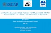 EVIDENCE-BASED TRADE POLICY FORMULATION: IMPACT … trade policy...impact on tariff revenues among India, Pakistan, Sri Lanka and Bangladesh as a result of removal of sensitive list.