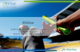 BWise - IIABel · Nasdaq guiding principles 2 ... BWise® GRC Platform Ann Green Internal Audit (IA) 10 . 11 BWISE THE BUSINESS CASE 11 . 12 the Risk landscape ... security services