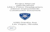 University of Nevada, Las Vegas - Project Manual ......Las Vegas, Nevada _____ 10 Nine Project Number: 217-0019 UNLV Contract Number: 7032 Date: January 26, 2018 2601 Enterprise Reno,