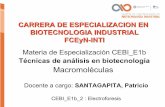 CARRERA DE ESPECIALIZACION EN BIOTECNOLOGIA …biotecnologiaindustrial.fcen.uba.ar/wp-content/... · 98°C durante 3-4 minutos, en presencia de DTT (ditiotreitol) o 2- ... (1 mm por